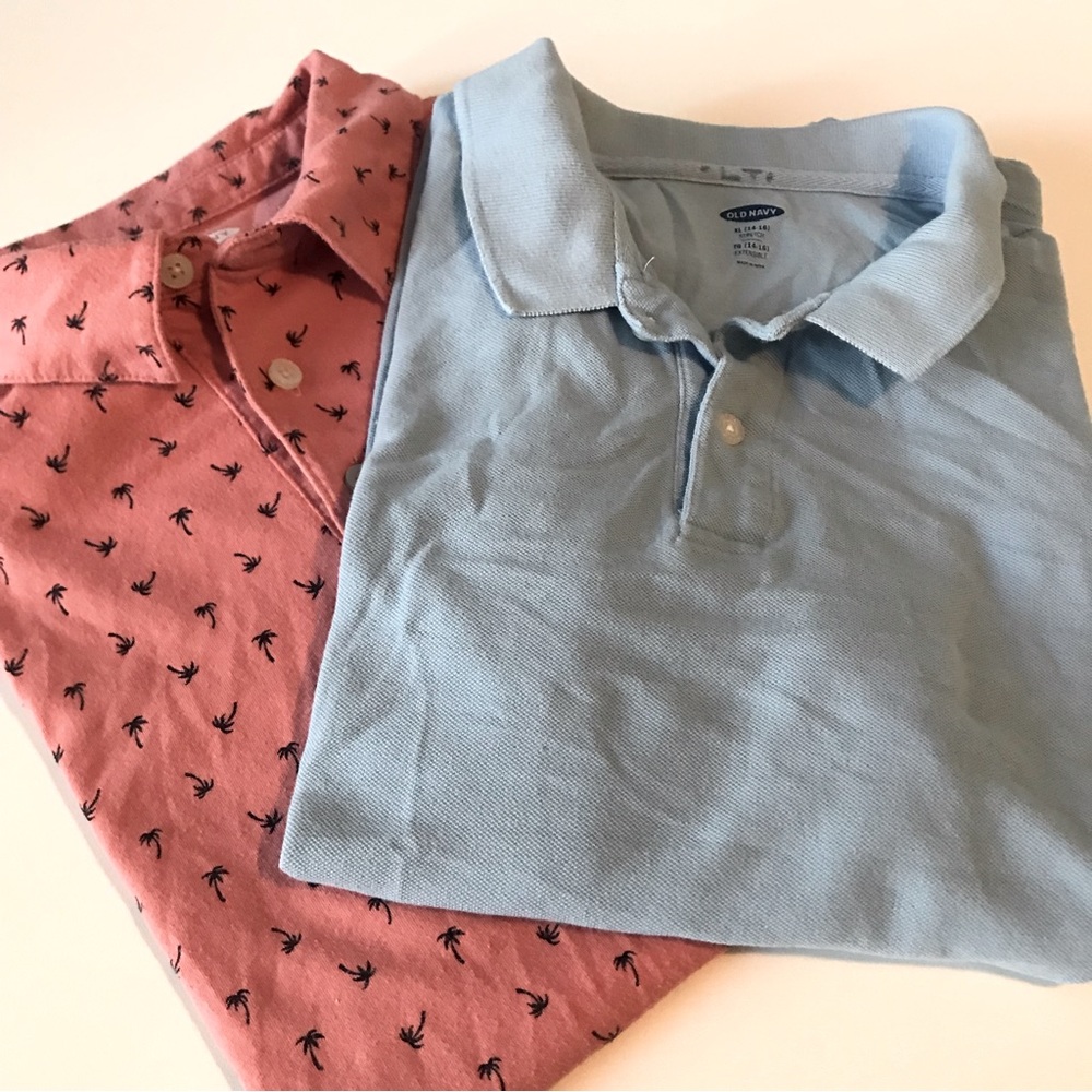Two Teen Golf Shirts